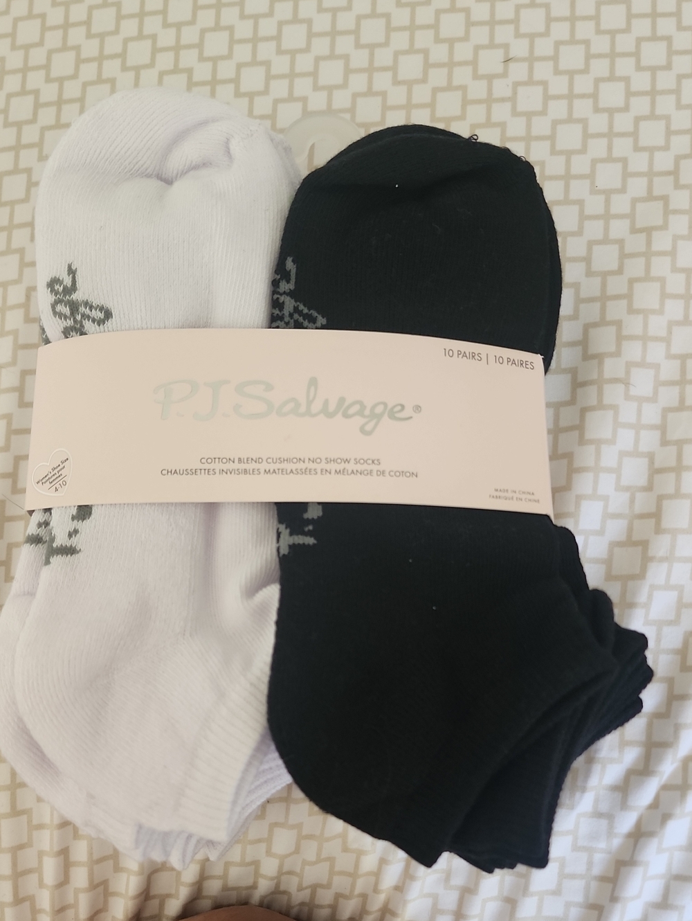 P.J. Salvage No-Show Sock Pack - Black & White